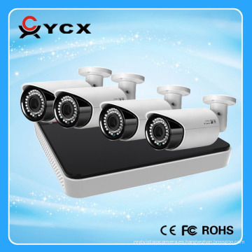 H.264 CCTV Nvr Kit 960P 4CH Kit de Cámara IP P2P POE NVR Kit